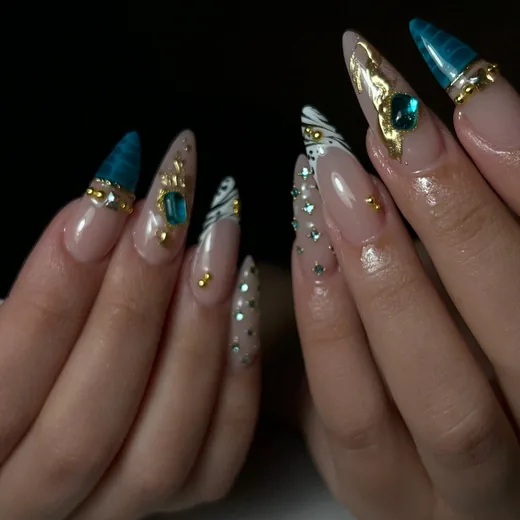 Turquoise Gold Gemstone Set thumbnail